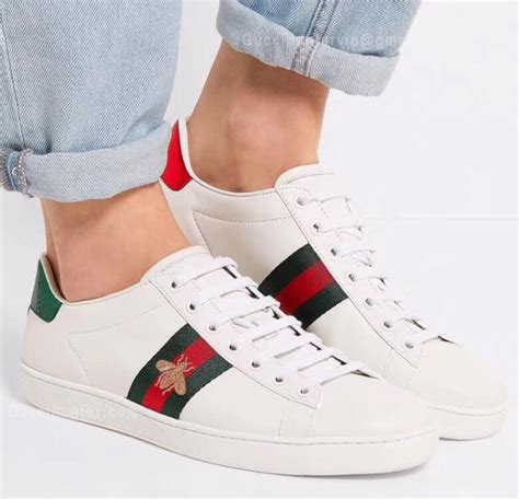 fake gucci white sneakers|Gucci inspired sneakers.